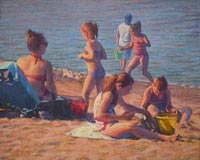 "Afternoon Beach Play"  by Clayton Buchanan